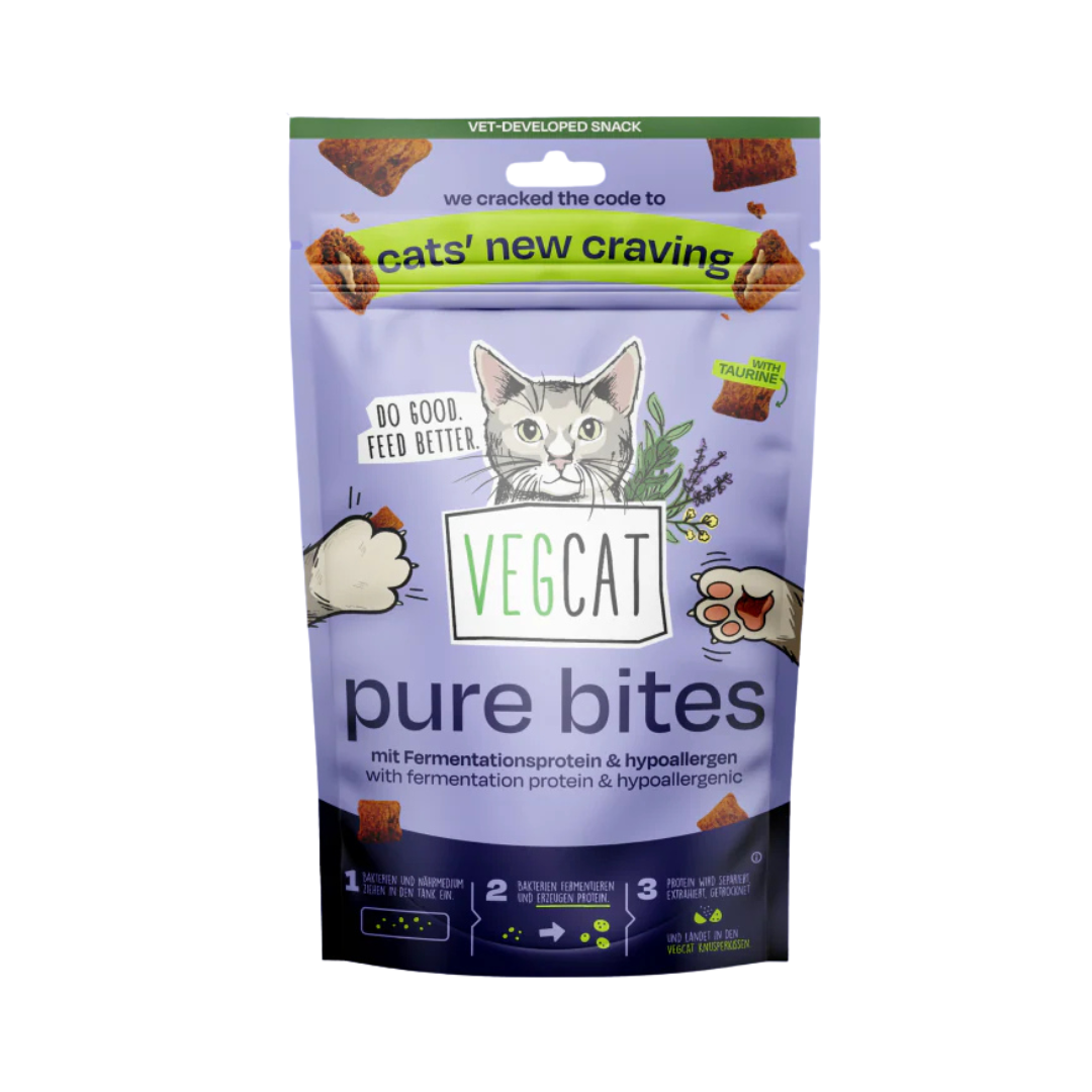 Vegcat Pure Bites bocados para gato, 60g