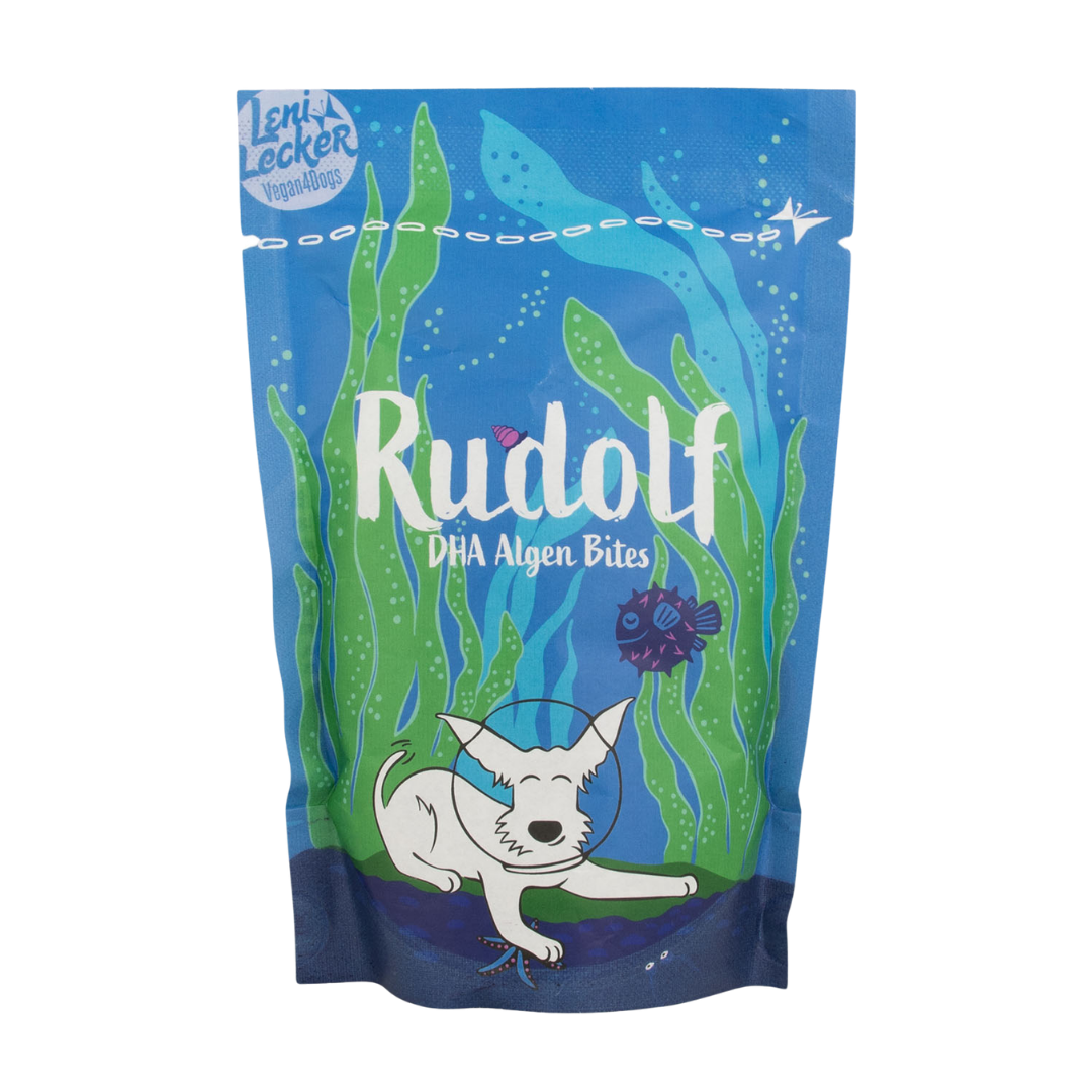 Rudolf bocados con DHA de algas para piel, pelaje, articulaciones y huesos 100g