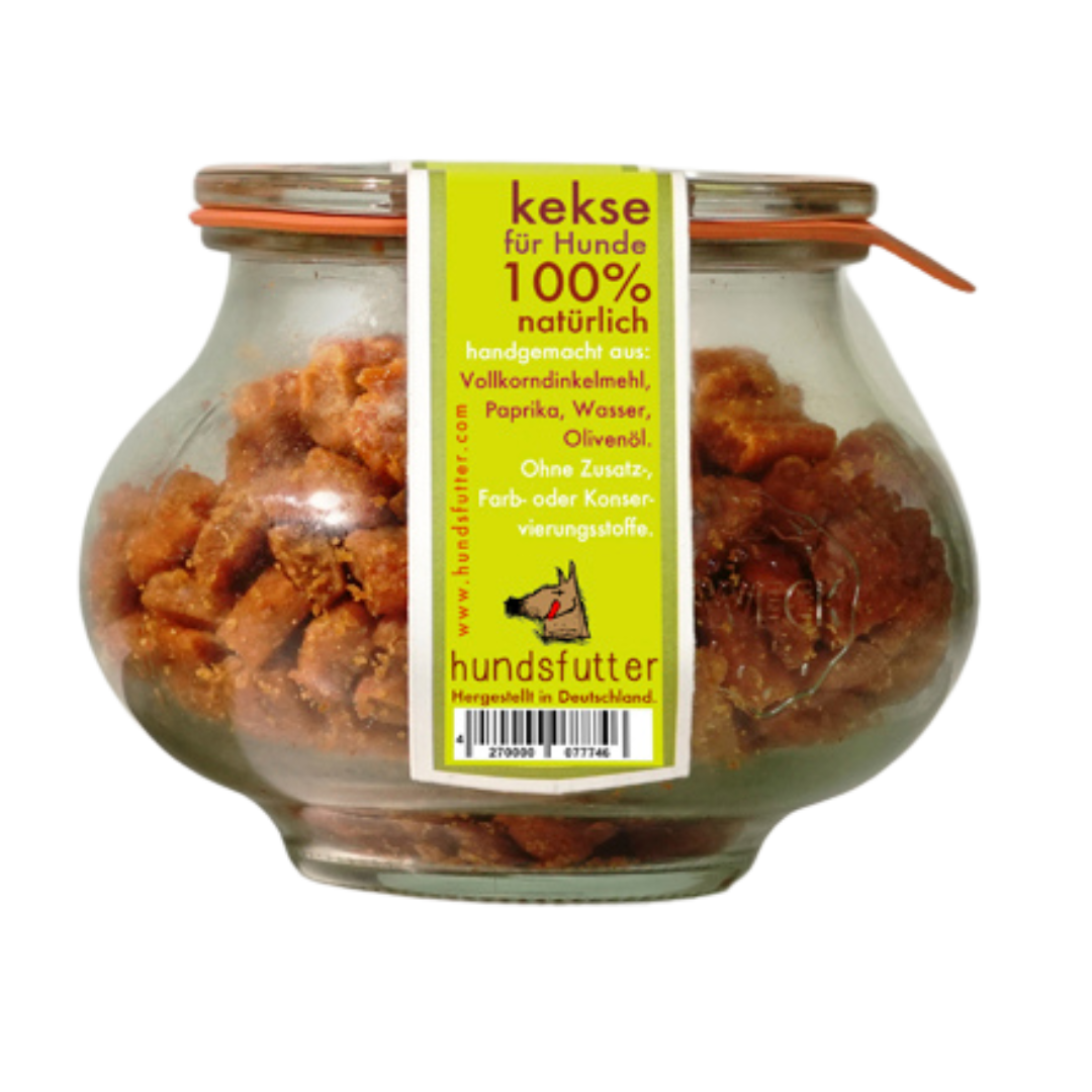 Hundsfutter tarro snacks blandos pimiento perro