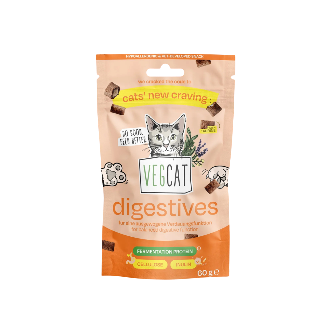 Vegcat Digestives snack para gato, 60g