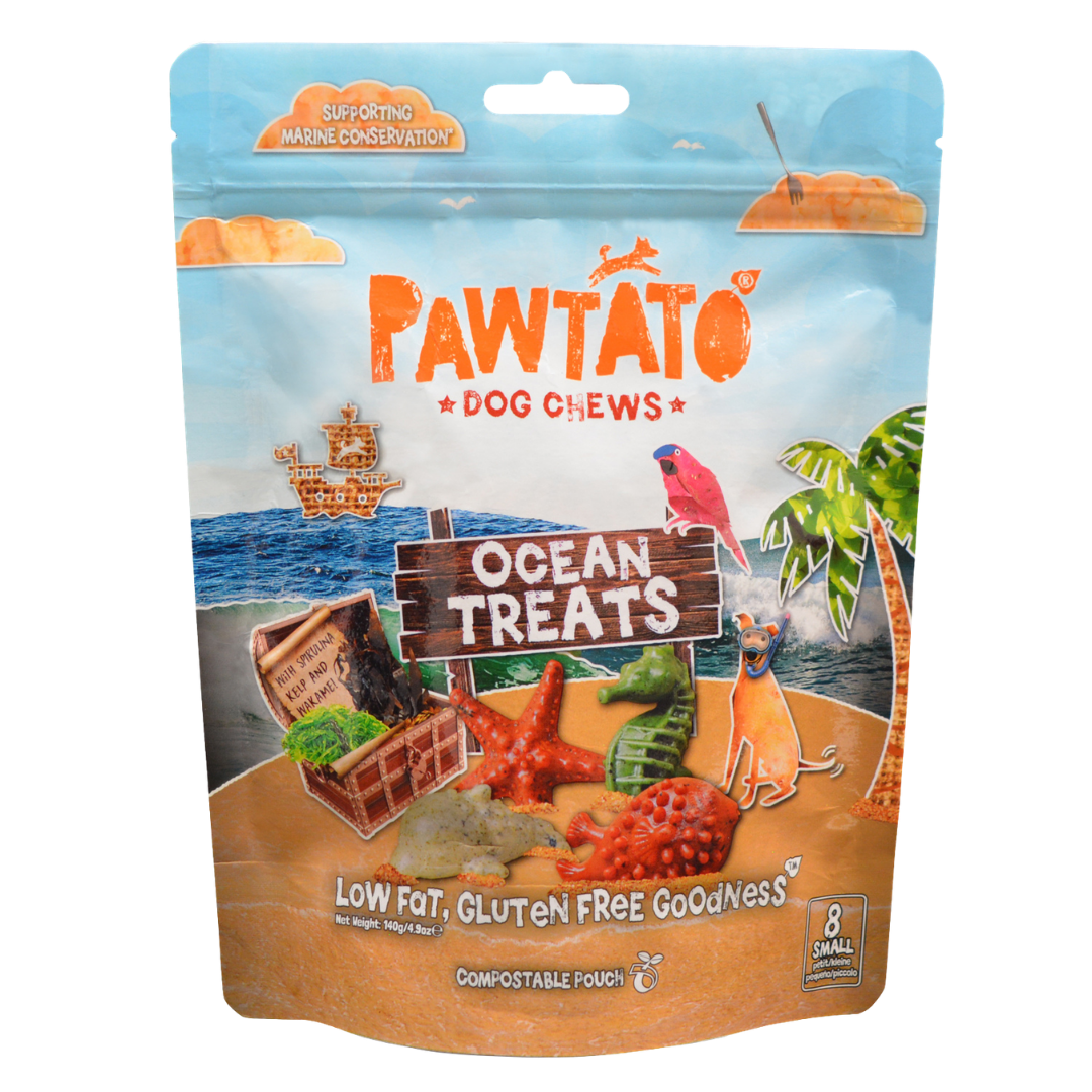 Galletas marinas Pawtato pequeñas 140g