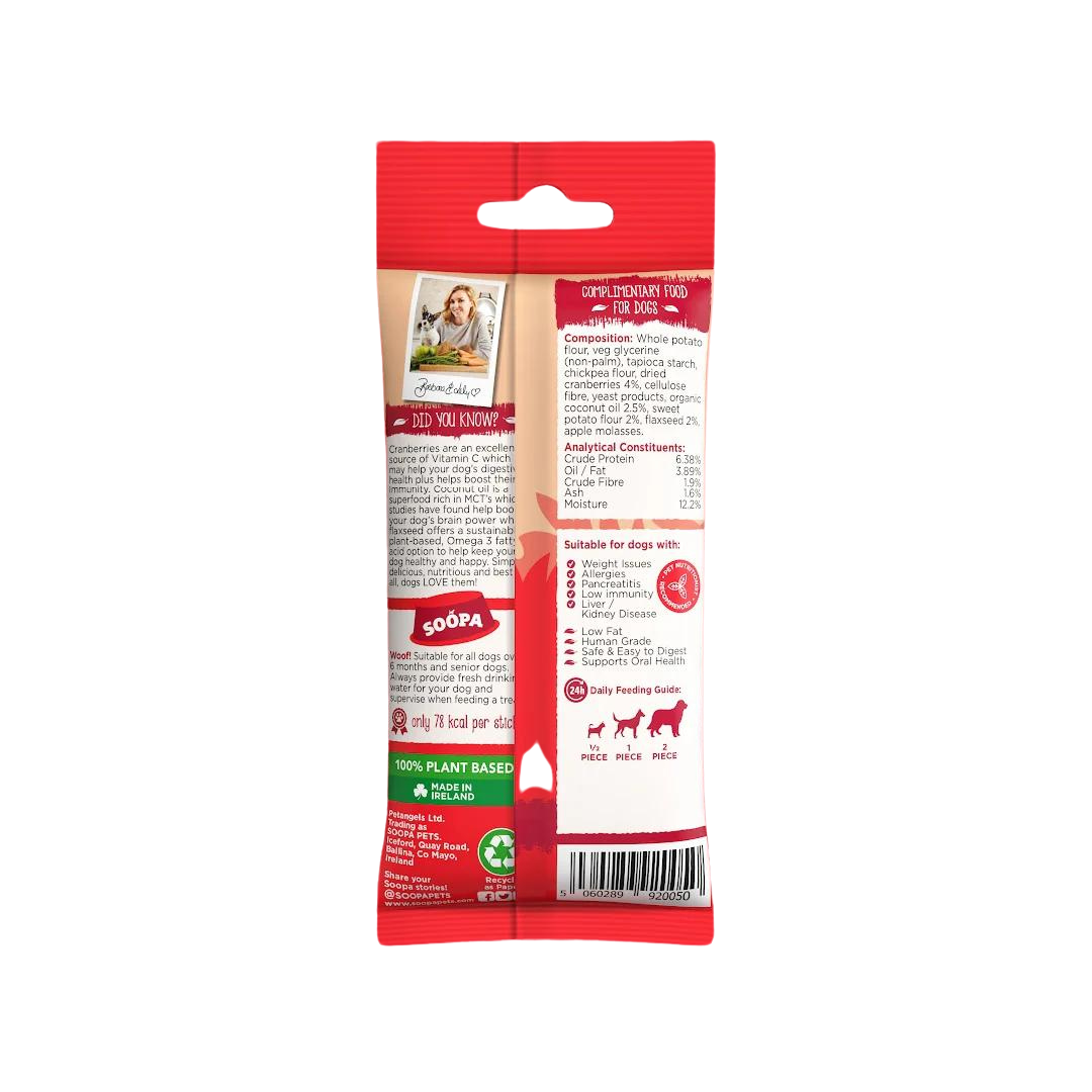Palitos dentales de arándano y boniato Soopa 100g