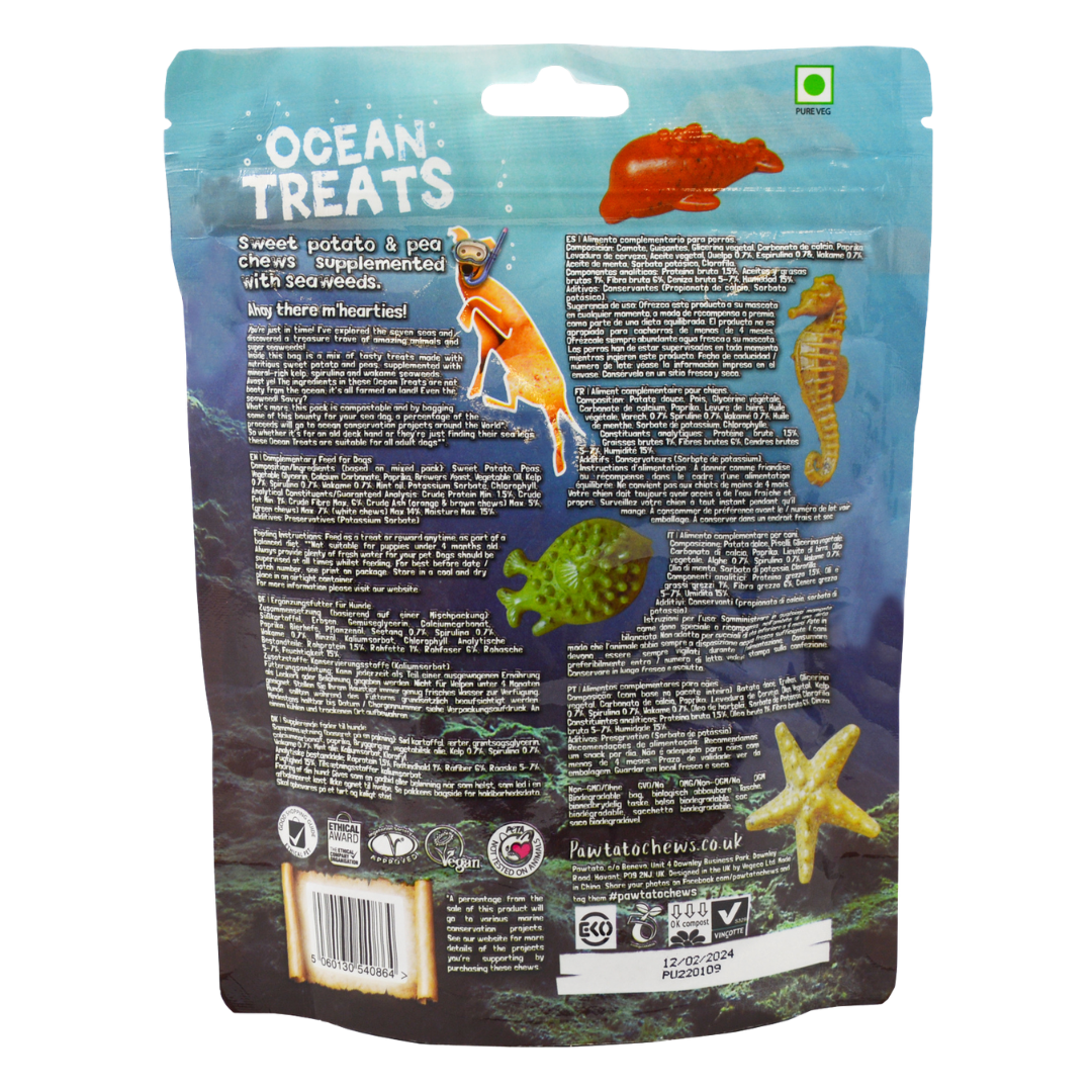 Galletas marinas Pawtato medianas 140g