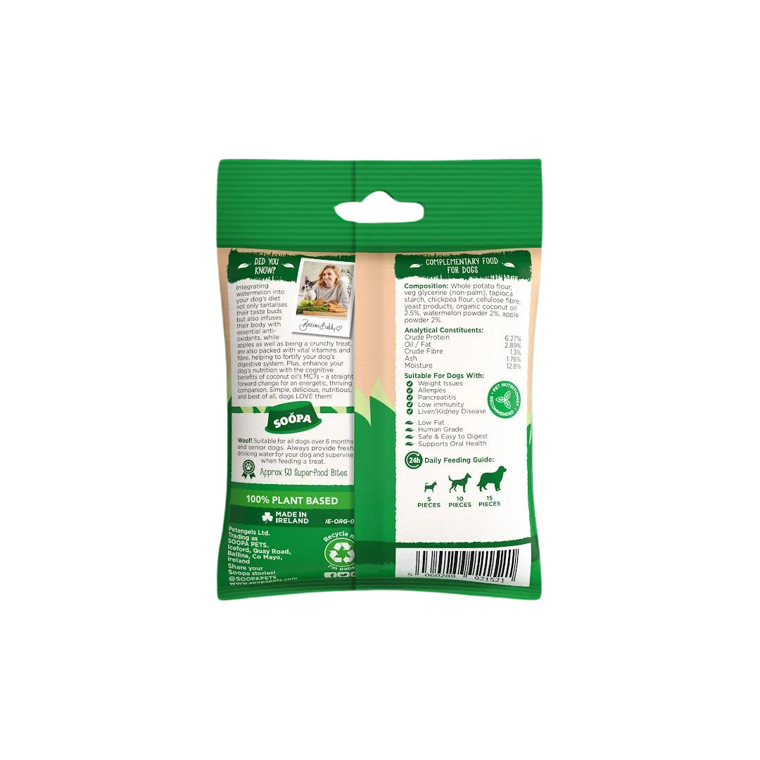 Soopa snacks bocados sandía perro