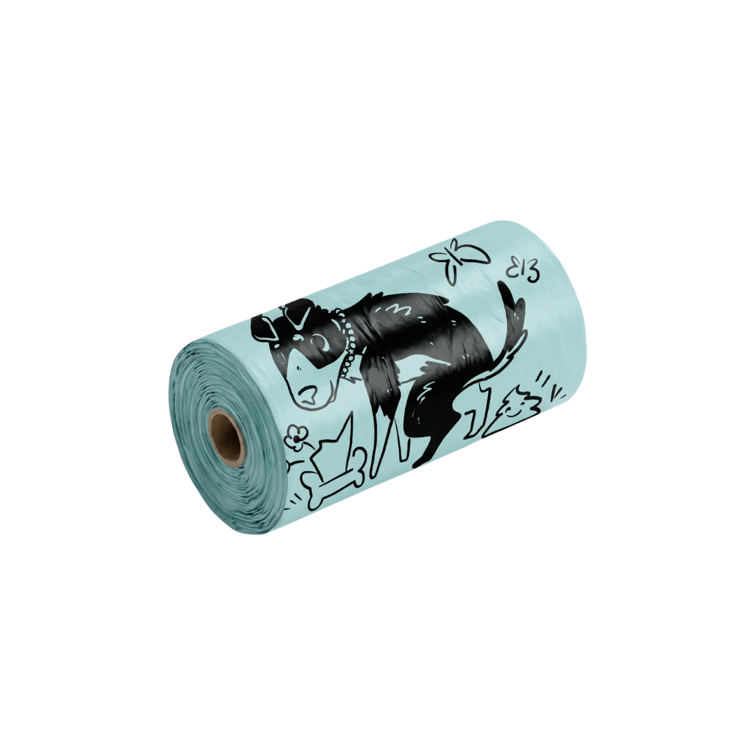 Bolsas biodegradables para excrementos Vegdog, 120 bolsas