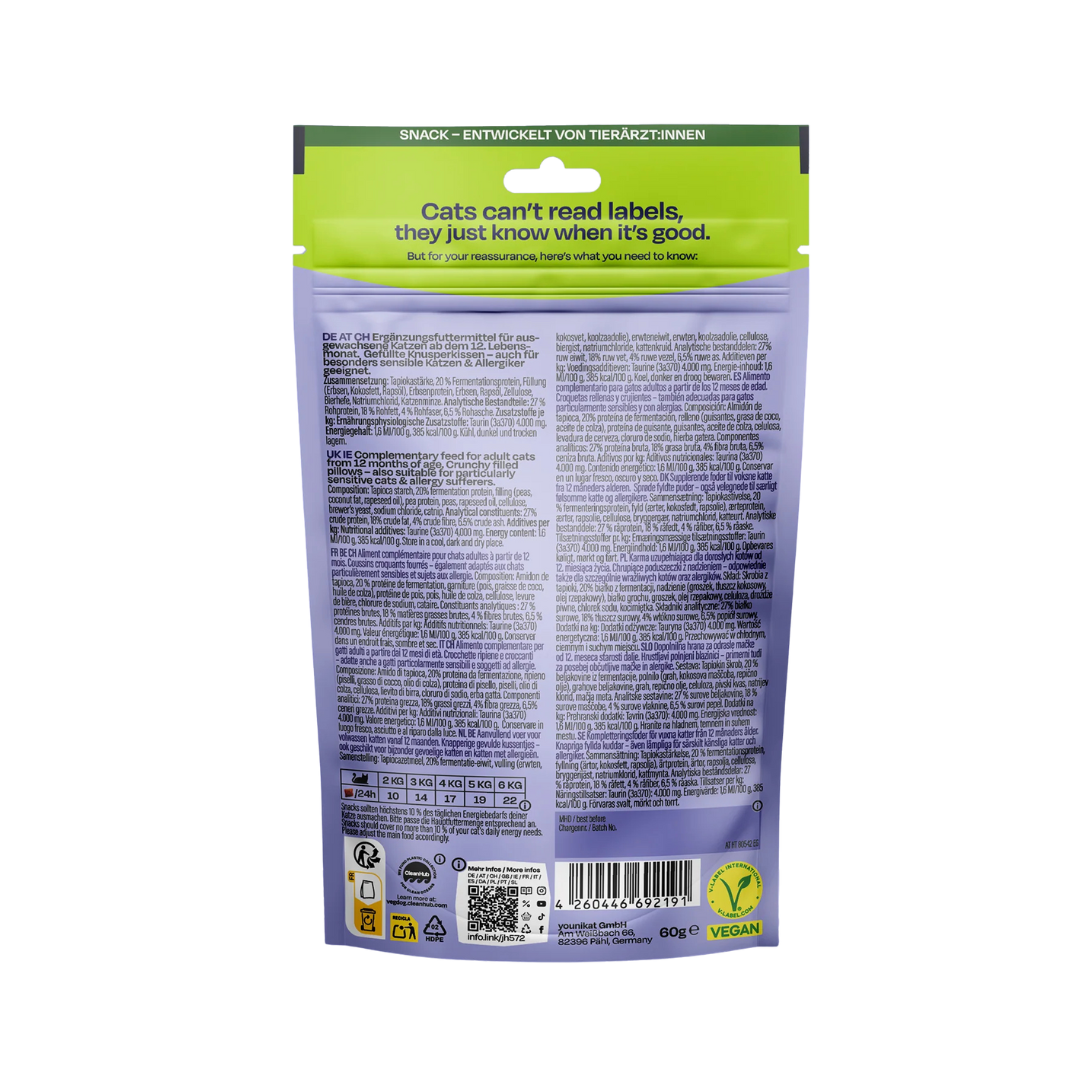 Vegcat Pure Bites bocados para gato, 60g