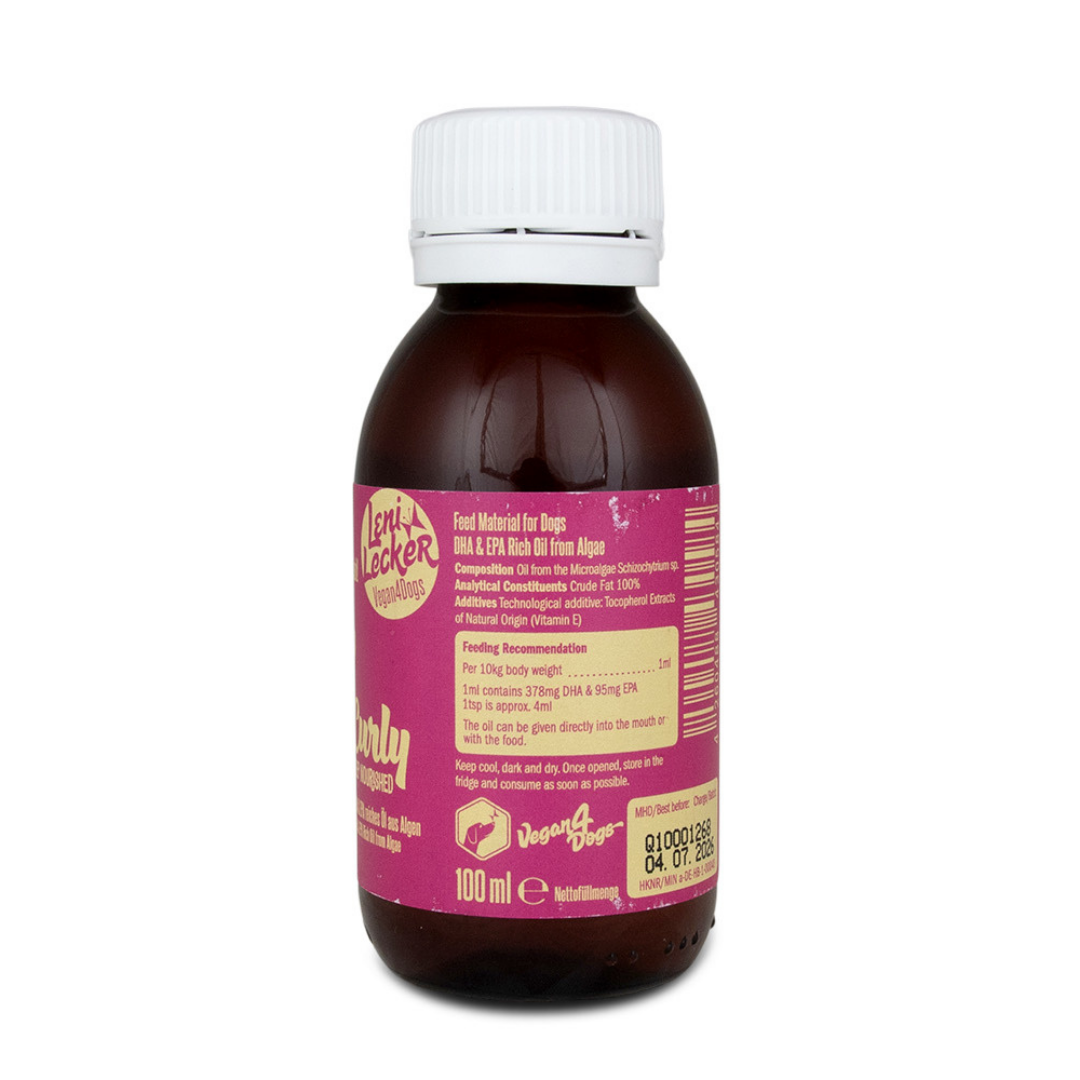Curly aceite de algas DHA y EPA para perro 100ml