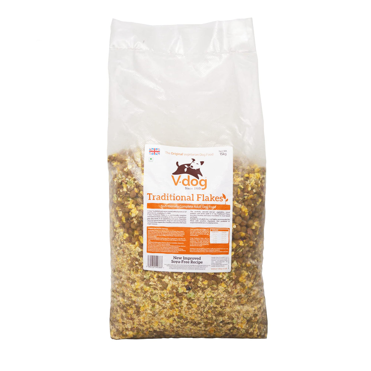 V-dog Traditional Flakes pienso vegetal perro