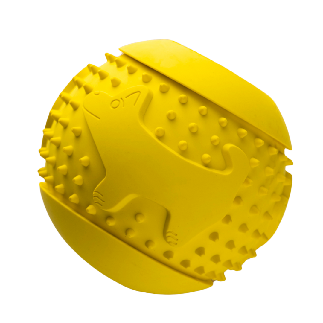 Pelota dispensadora de snacks para perro caucho natural