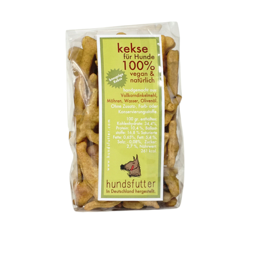 Hundsfutter galletas zanahoria espelta perro