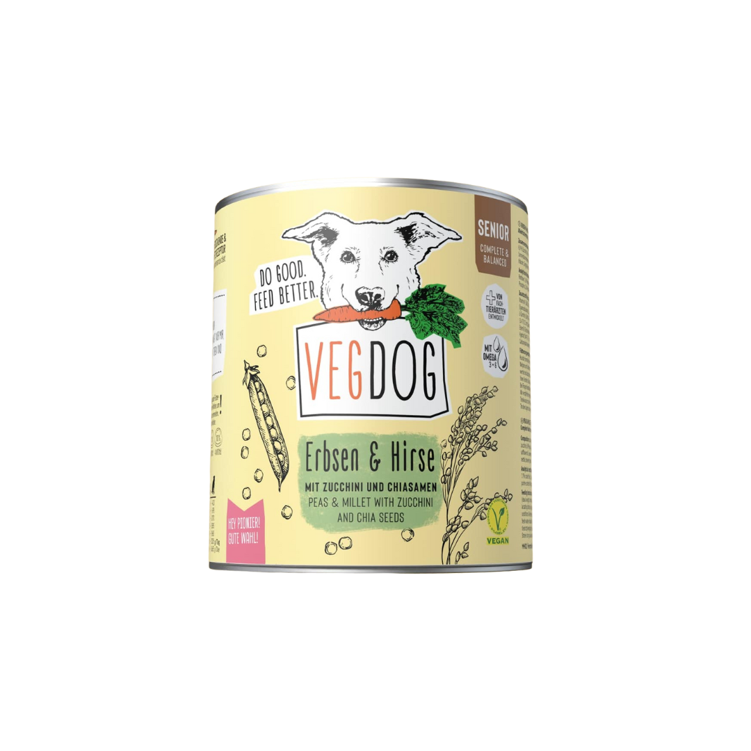 Vegdog comida húmeda perro senior