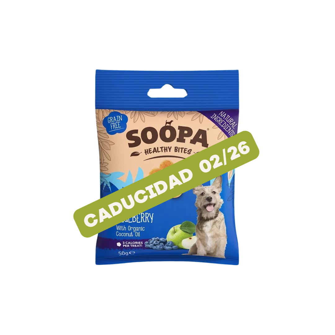 Bocados de manzana y arándanos Soopa 50g