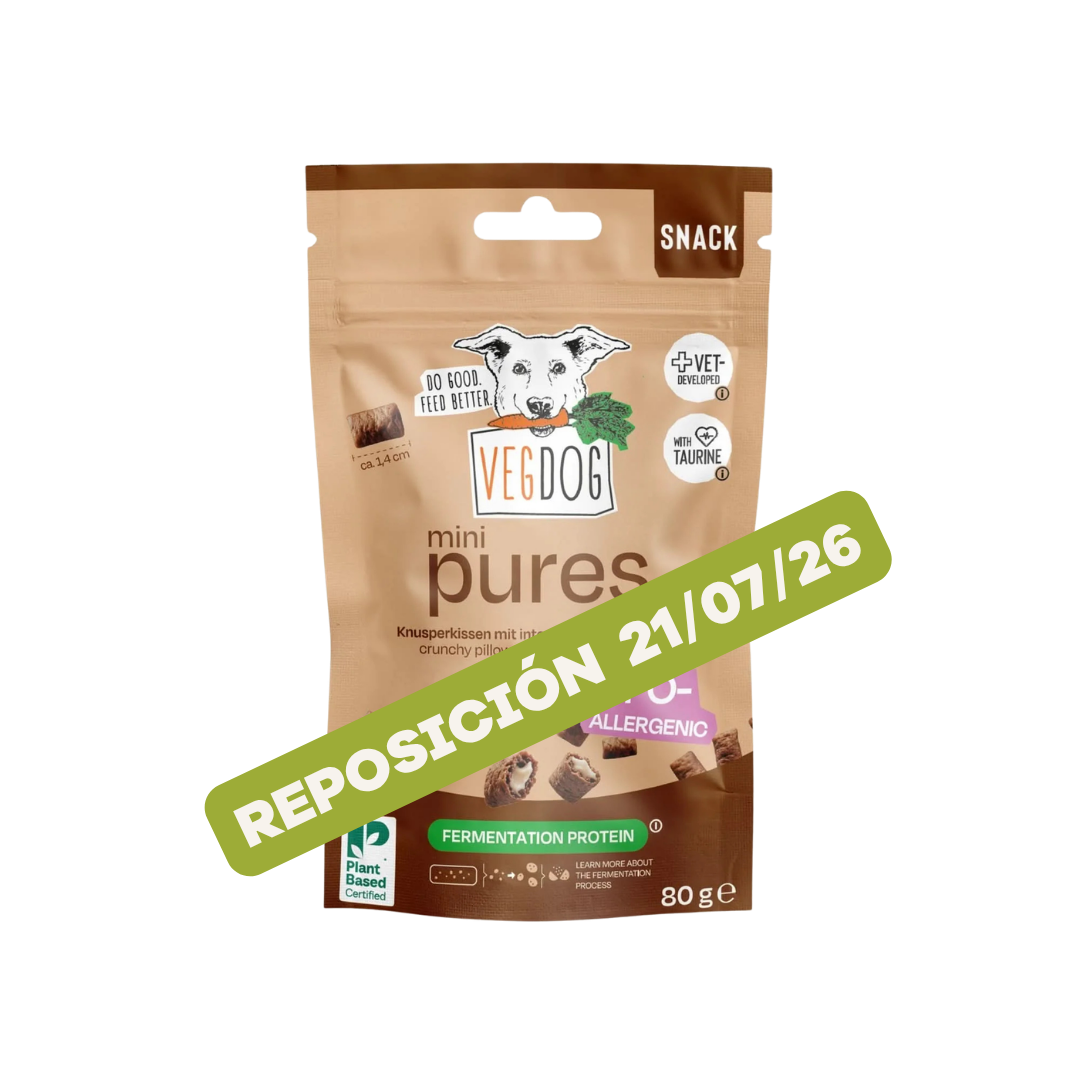 Bocados Mini Pures de Vegdog, 80g