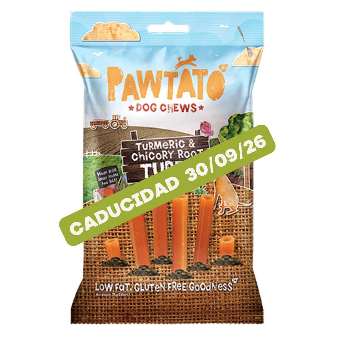 *Oferta* Tubos Pawtato de cúrcuma y achicoria 90g