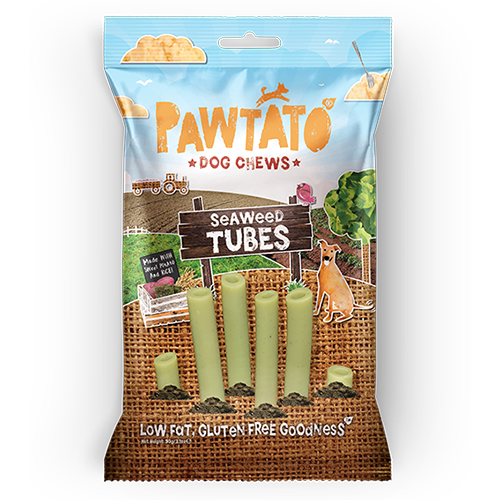 Pawtato snacks tubos algas perro