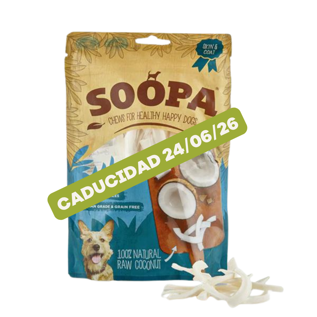 *Oferta* Tiras de coco natural para masticar Soopa 100g