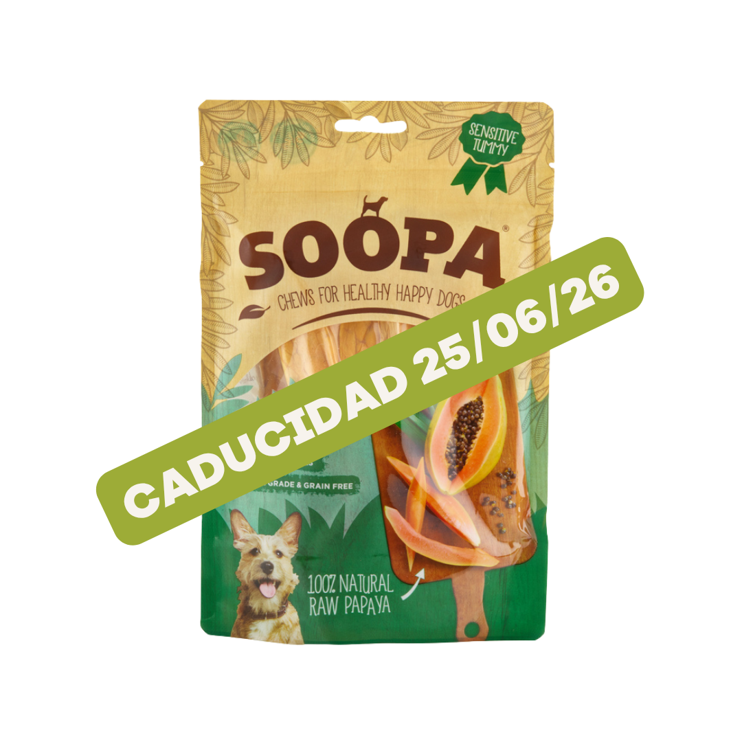 Tiras de papaya natural para masticar Soopa 85g