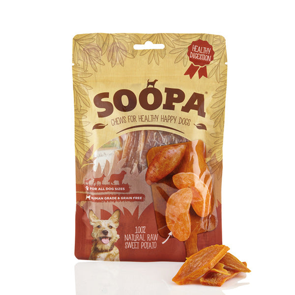Soopa tiras boniato perro