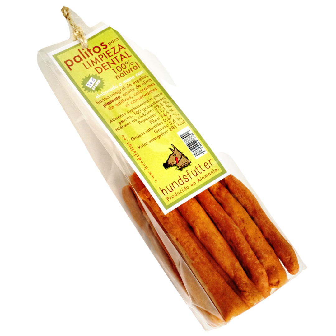 Hundsfutter snacks dental pimiento perro