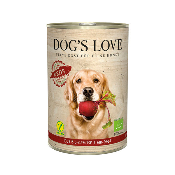 Dog&#39;s Love comida húmeda bio roja perro